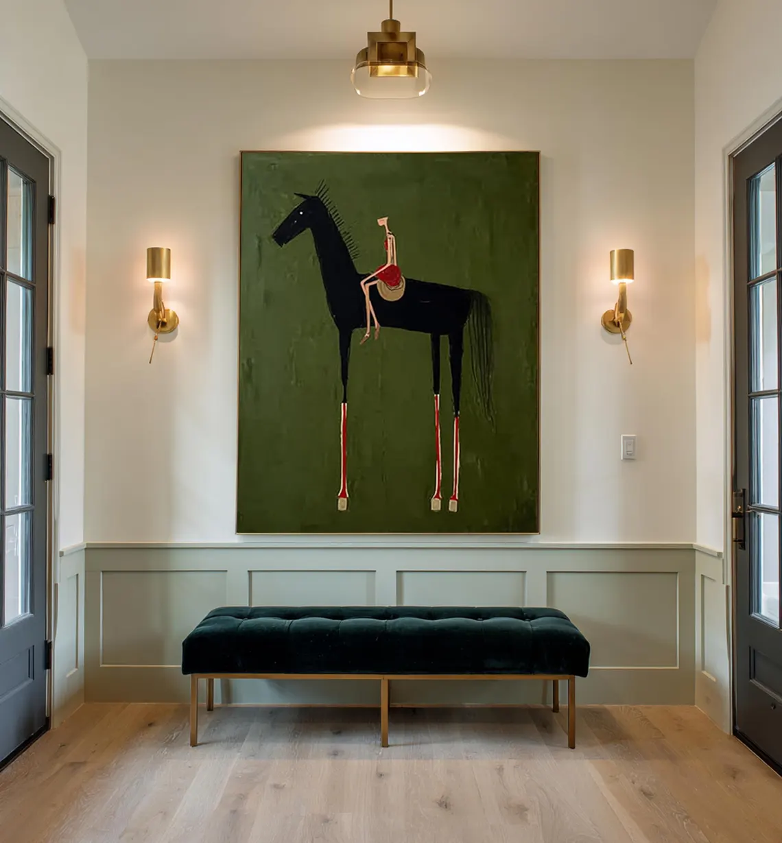 Horse Art Neutral Home Decor P - مراجعة Abstract Oil Painting وسعره
