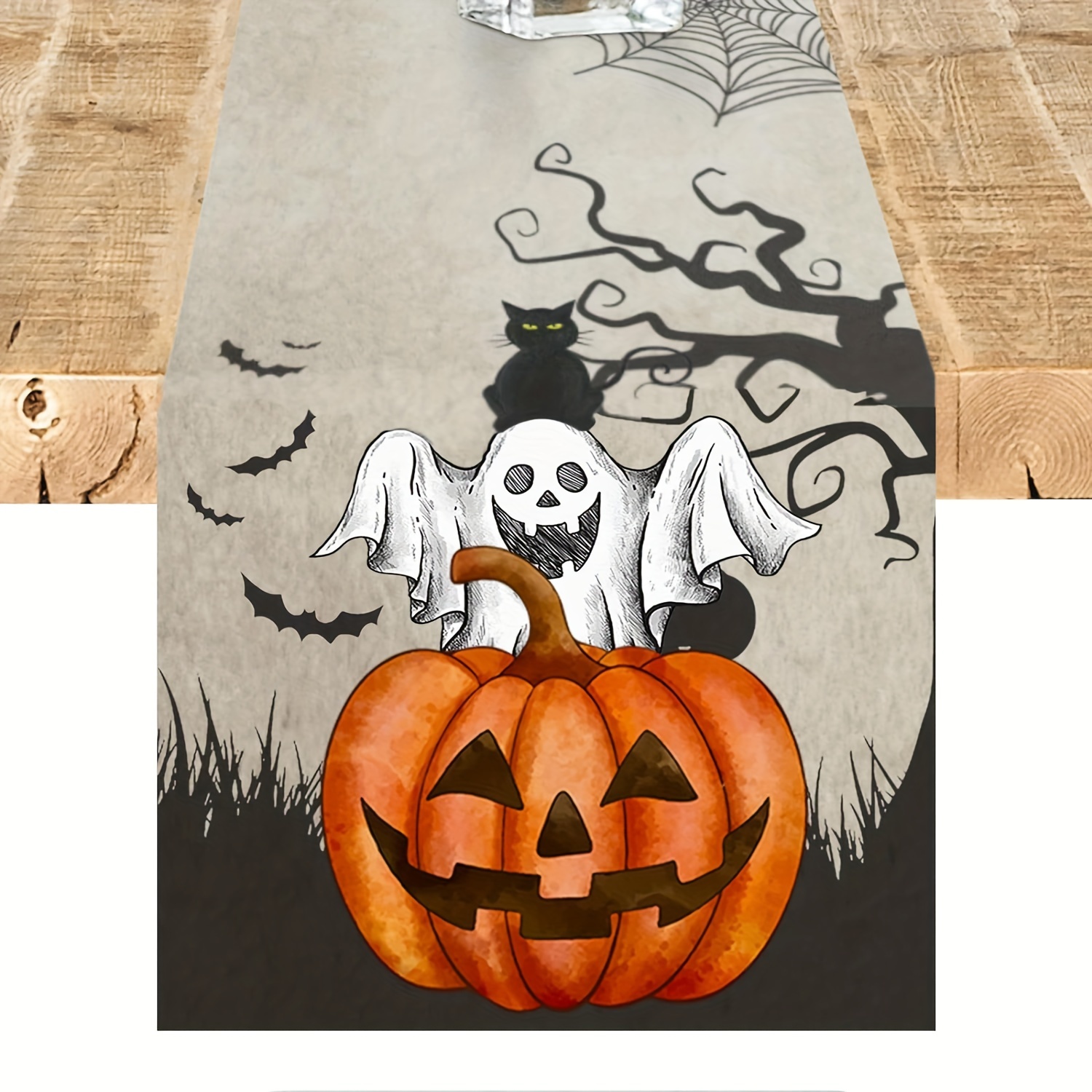 1Pc Halloween Ghost Theme Tabl - مراجعة Home Decor Market وسعره