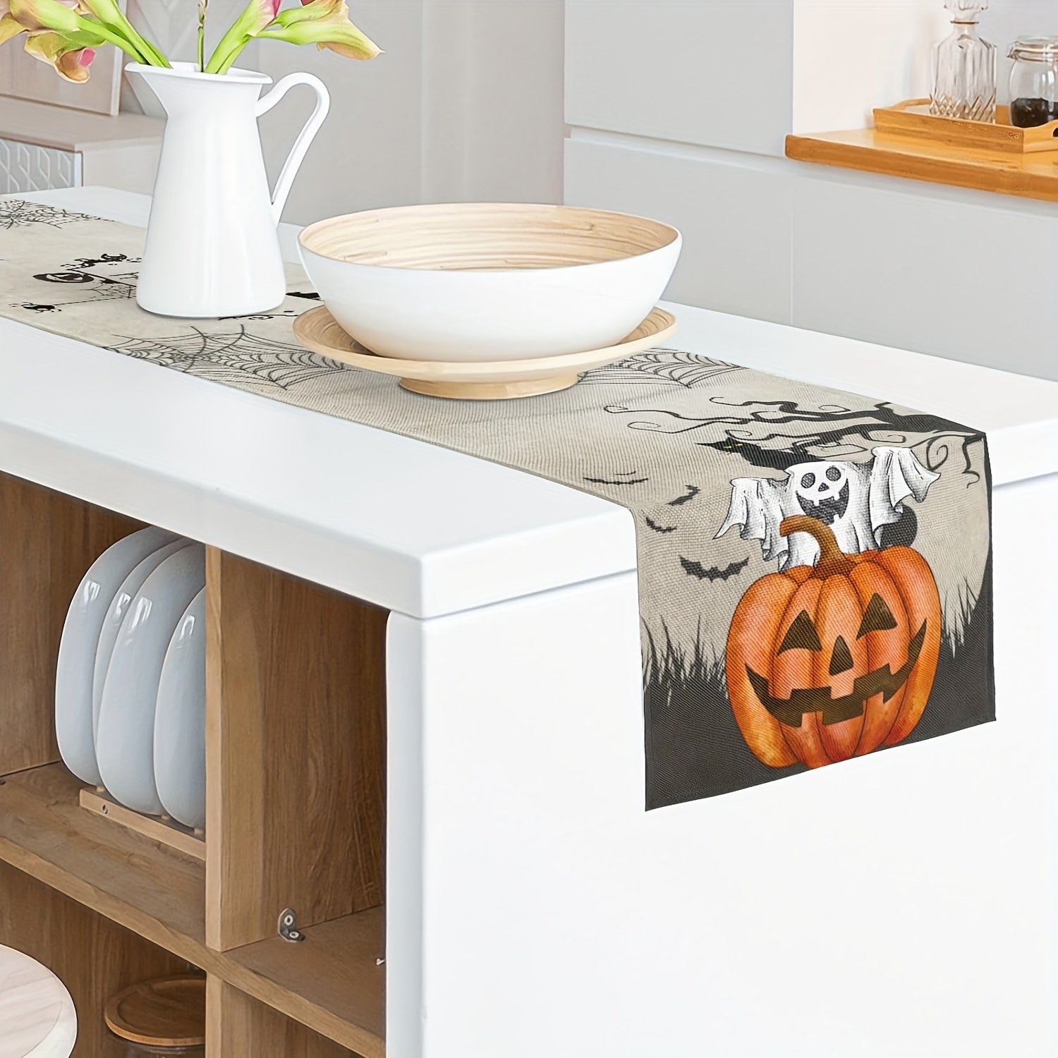 1Pc Halloween Ghost Theme Tabl - مراجعة Home Decor Market وسعره