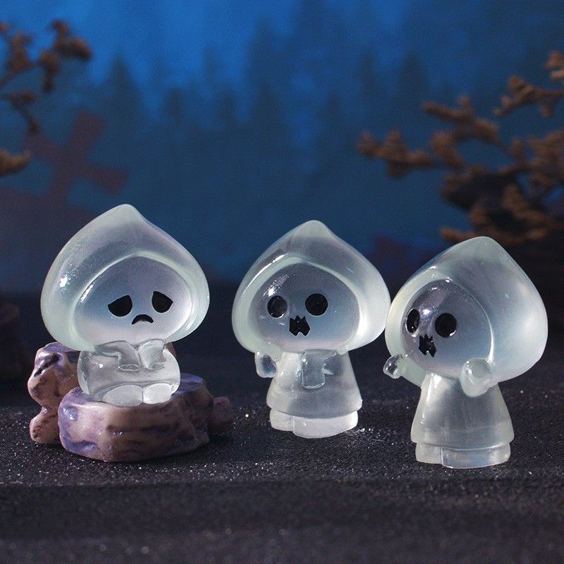 New Halloween doll ghost glow- - مراجعة Home Decor Resin وسعره