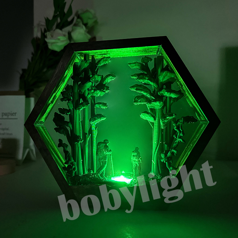 Hiker Figure Table Resin Lamp  - مراجعة Home Decor Resin وسعره