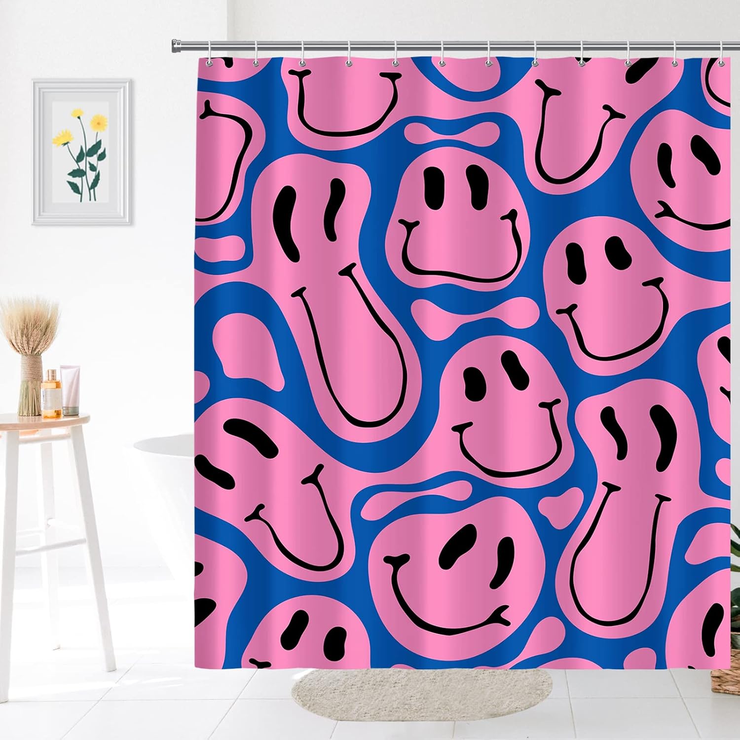 Cute Funny Emoji Face Print Sh - مراجعة Home Decor Emoji وسعره