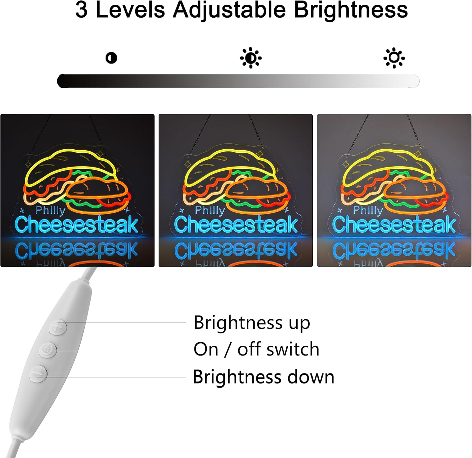 Philly Cheesesteak Neon Sign R - مراجعة Home Decor Market وسعره