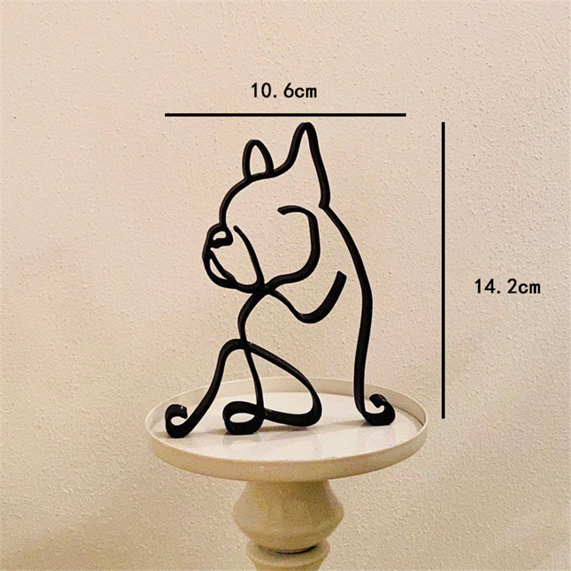 Dog Art Sculpture Metal Dog Ab - مراجعة Home Decor Y2K وسعره