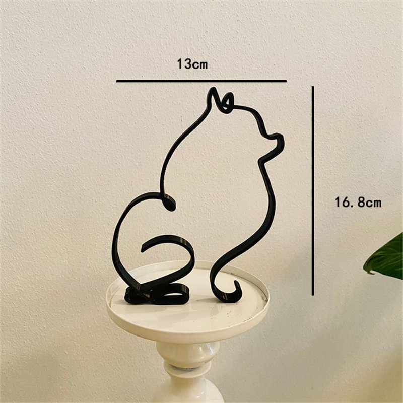 Dog Art Sculpture Metal Dog Ab - مراجعة Home Decor Y2K وسعره