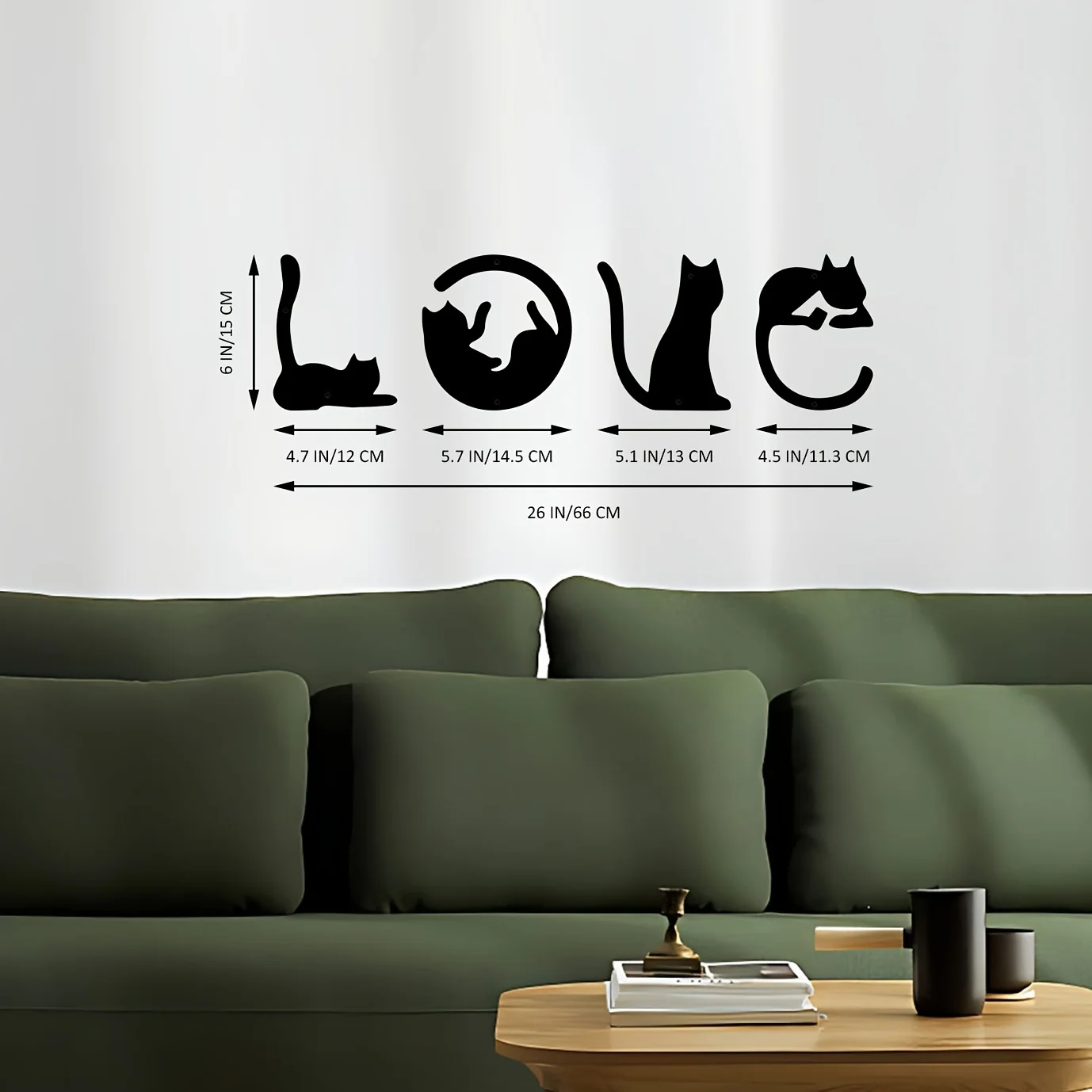 HelloYoung 4pcs/set Cute Cat M - مراجعة Home Decor Y2K وسعره