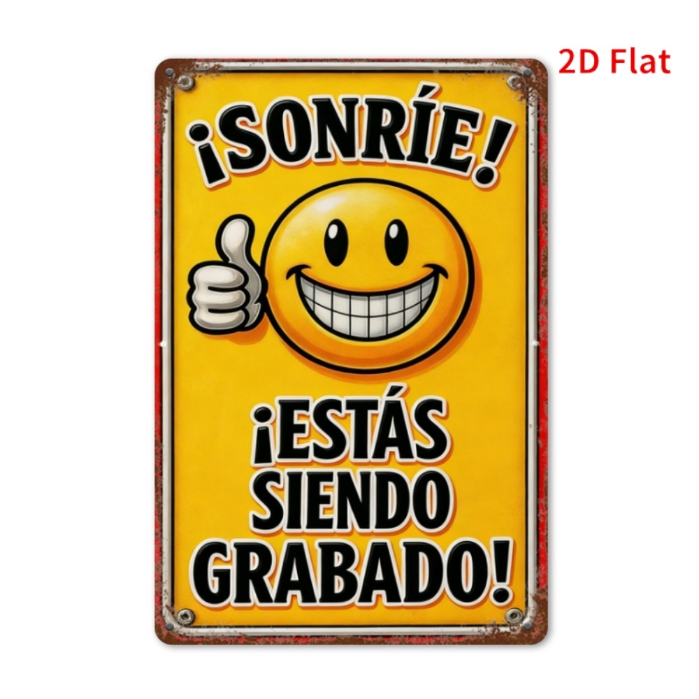 Tin Sign - Smile You Are Being - مراجعة Home Decor Emoji وسعره