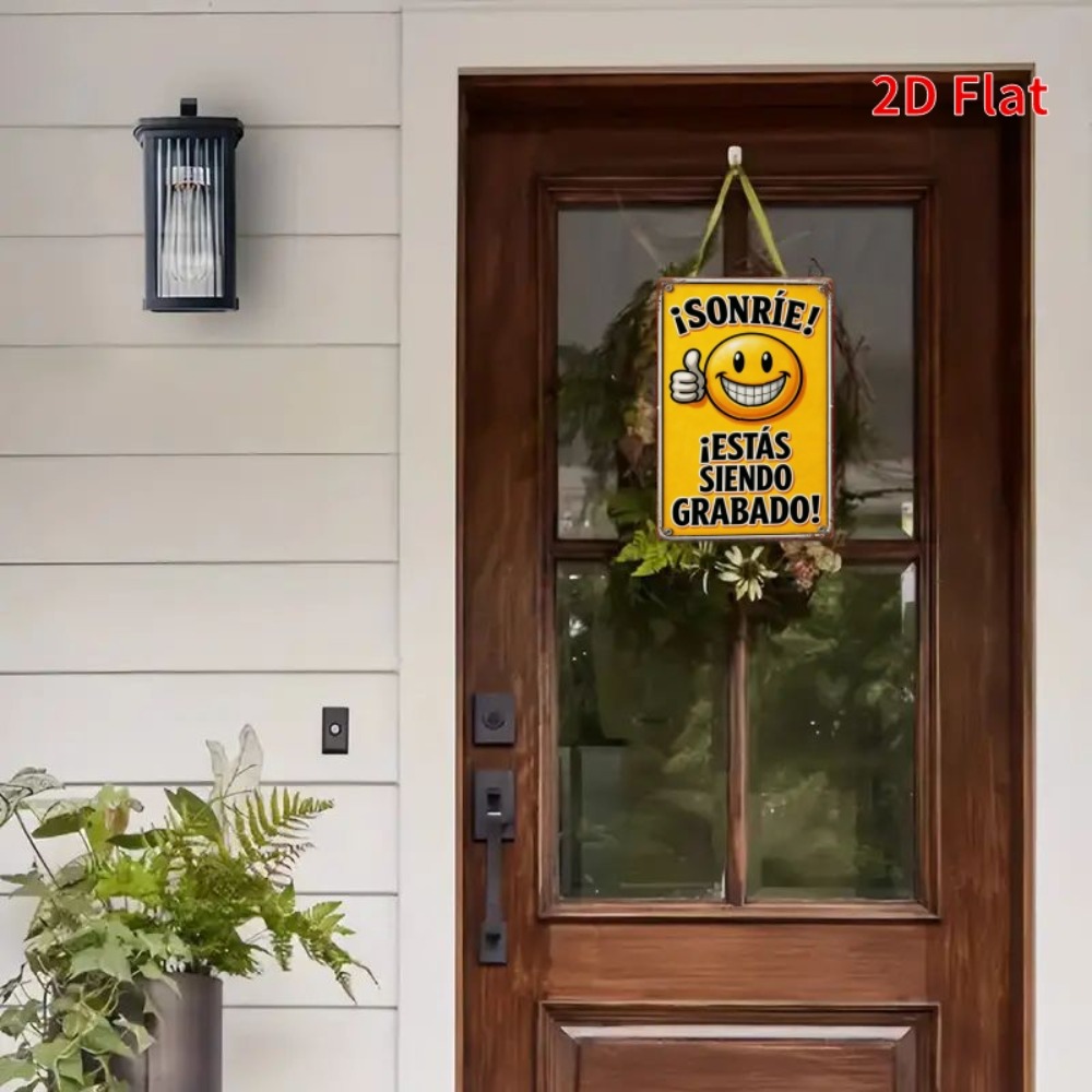Tin Sign - Smile You Are Being - مراجعة Home Decor Emoji وسعره