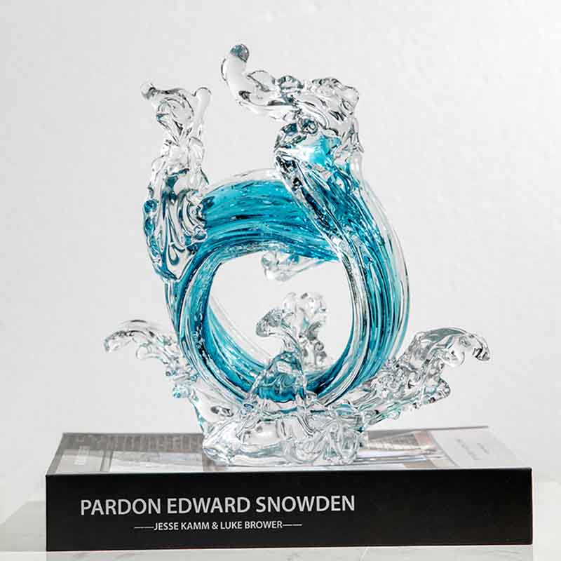 Luxury Glass Crafts Abstract S - مراجعة Home Decor Y2K وسعره