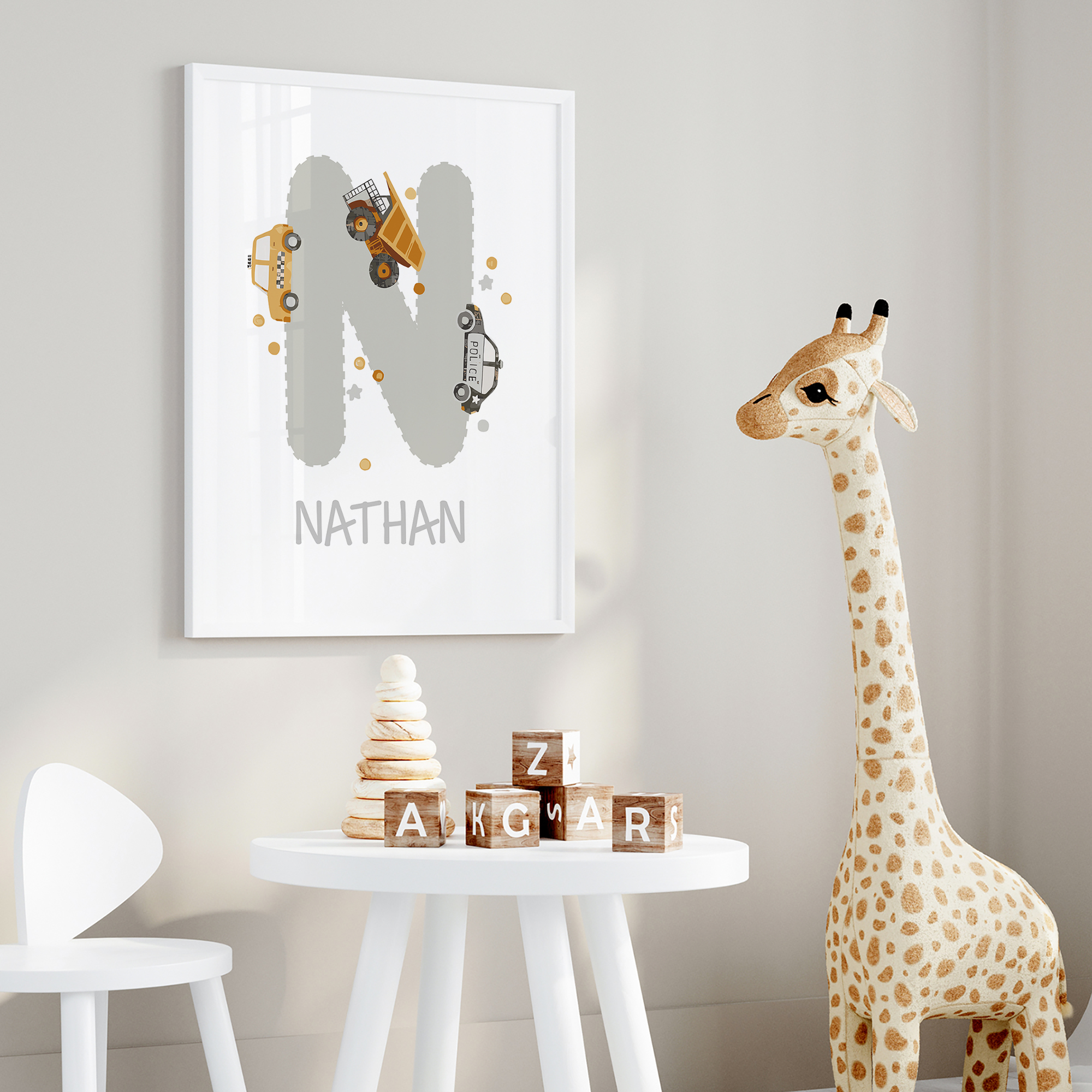 3pcs Personalized Custom Name  - مراجعة Home Decor Foto وسعره