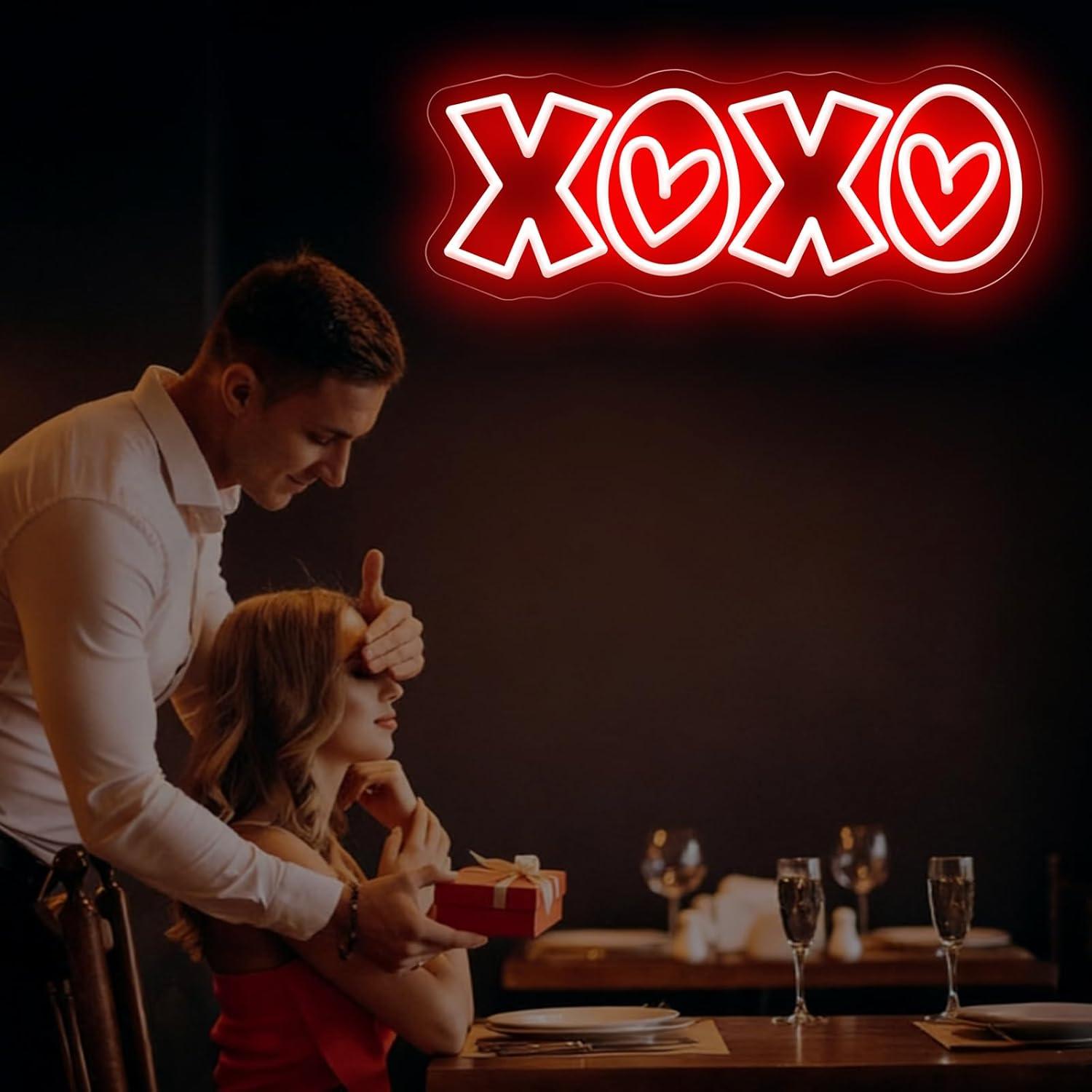 XOXO Neon Sign USB Dimmable LE - مراجعة Home Decor Light وسعره