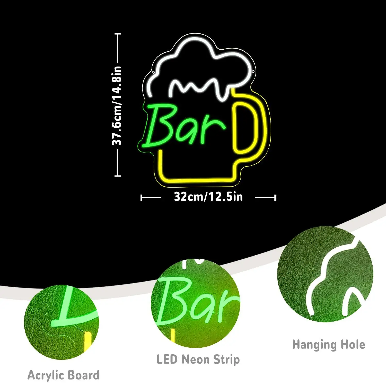 Beer Bar Neon Sign USB Dimmabl - مراجعة Home Decor Light وسعره