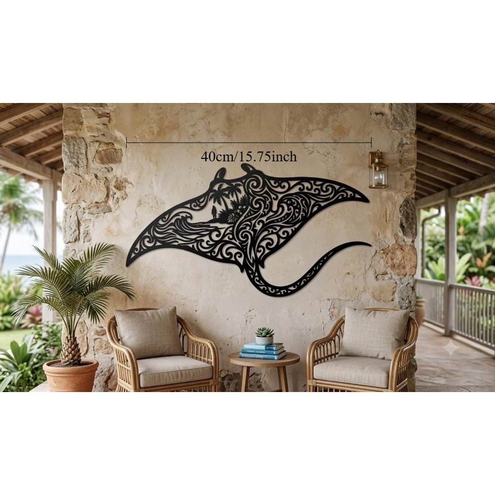 Brand Tribal Manta Ray Metal W - مراجعة Home Decor Brand وسعره