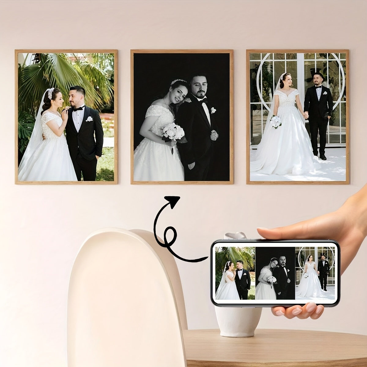 3pcs/set Custom Square Canvas  - مراجعة Home Decor Foto وسعره