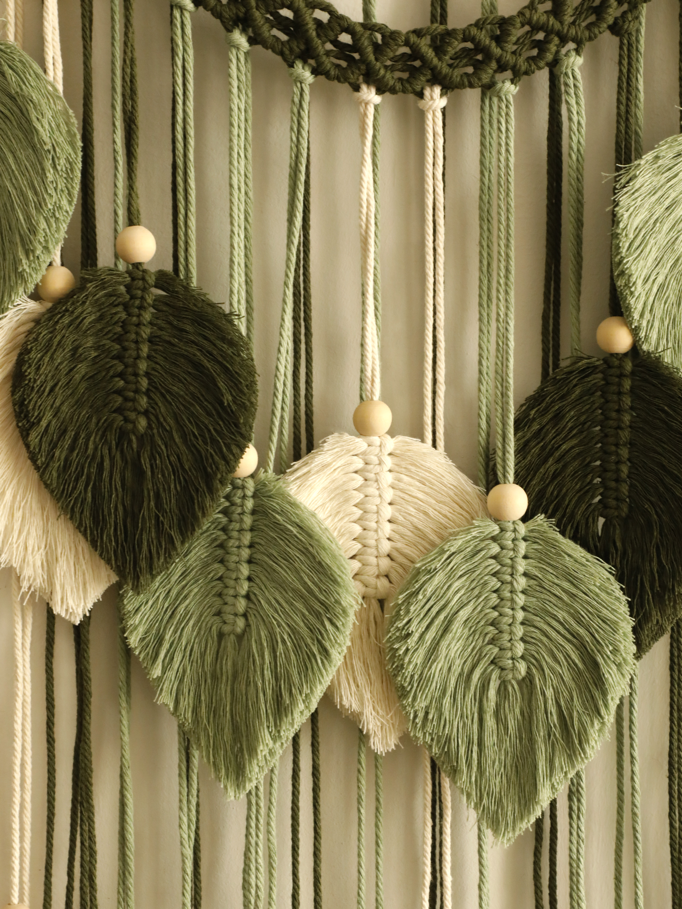 Macrame Leaf Tapestry Boho Hom - مراجعة Home Decor Y2K وسعره