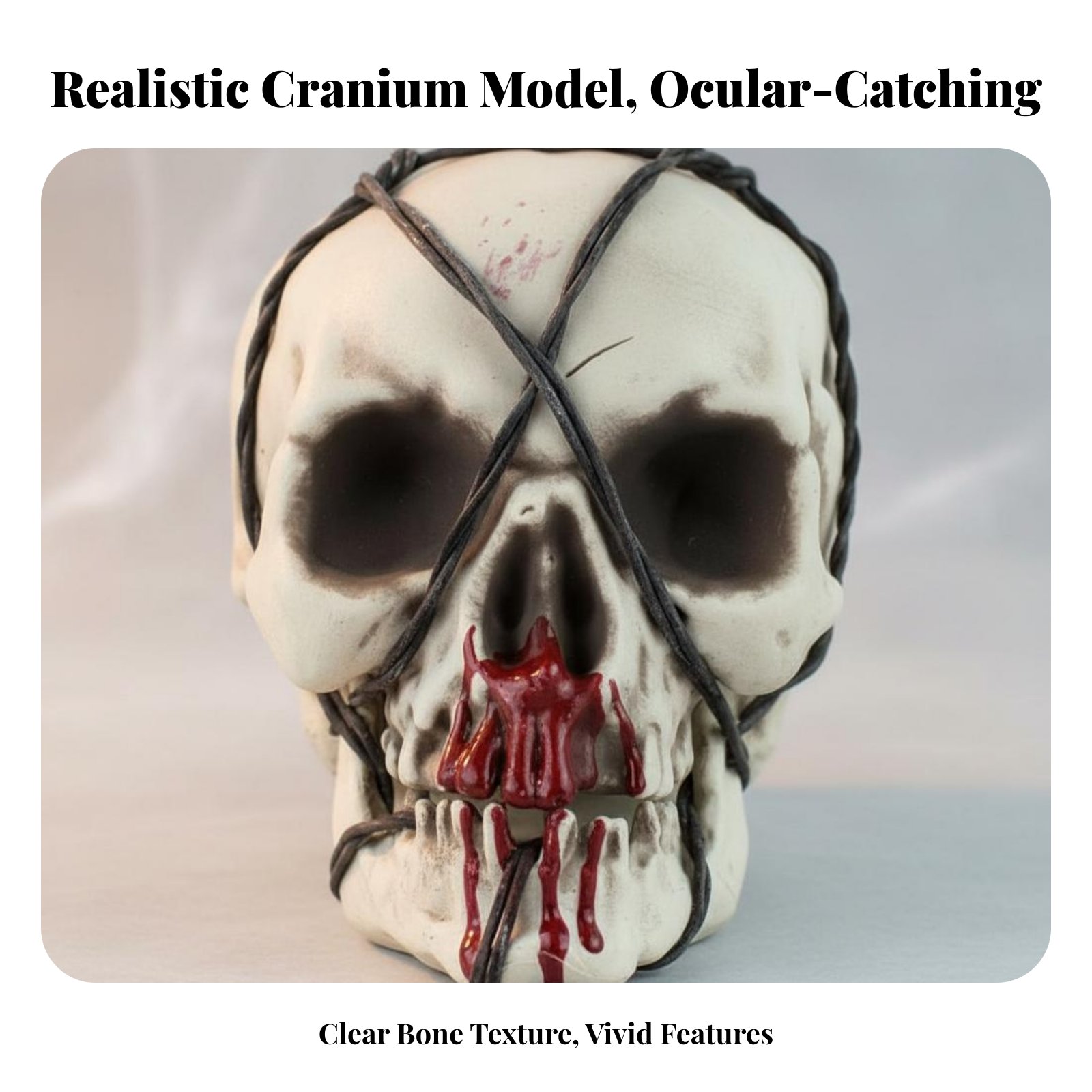 Realistic Skull Model Horror T - مراجعة Home Decor Light وسعره