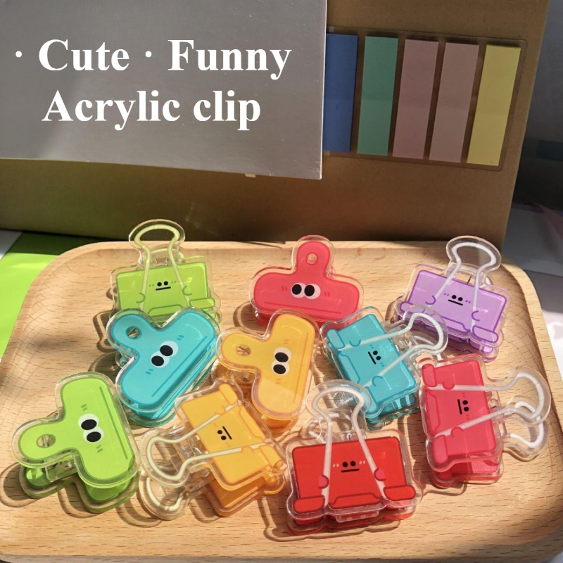5pcs/set Cute Acrylic Clip Fun - مراجعة Home Decor Emoji وسعره