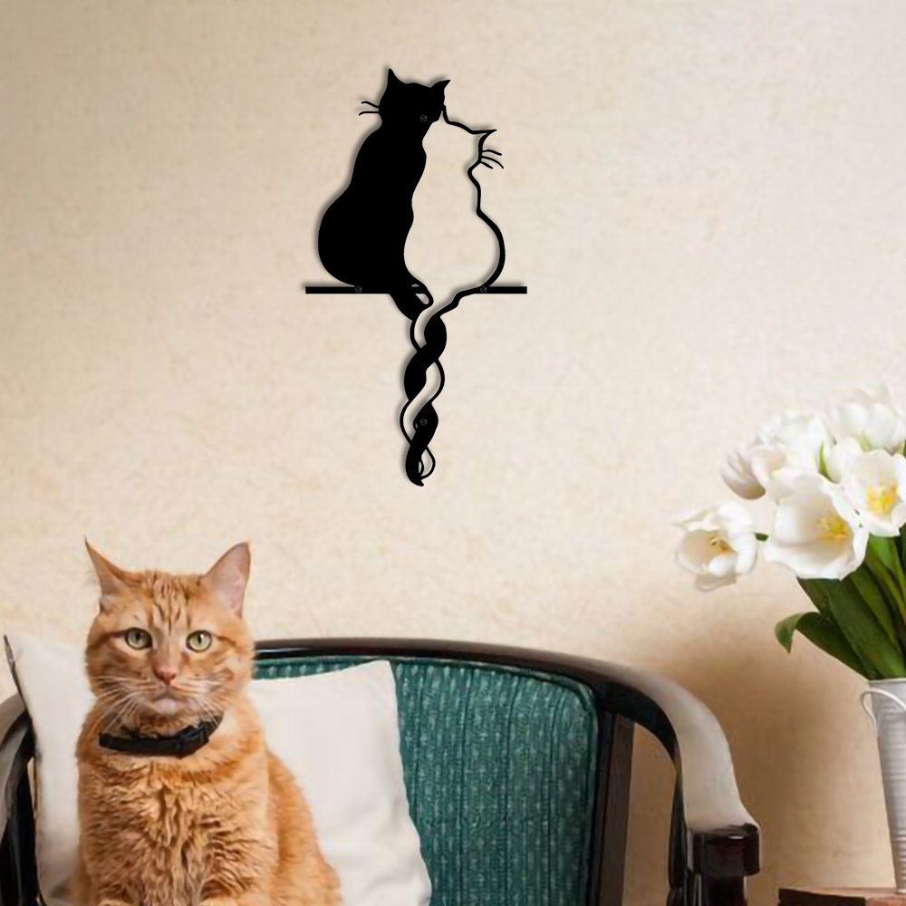 Metal Lovers Cat Wall Art Hang - مراجعة Home Decor Y2K وسعره