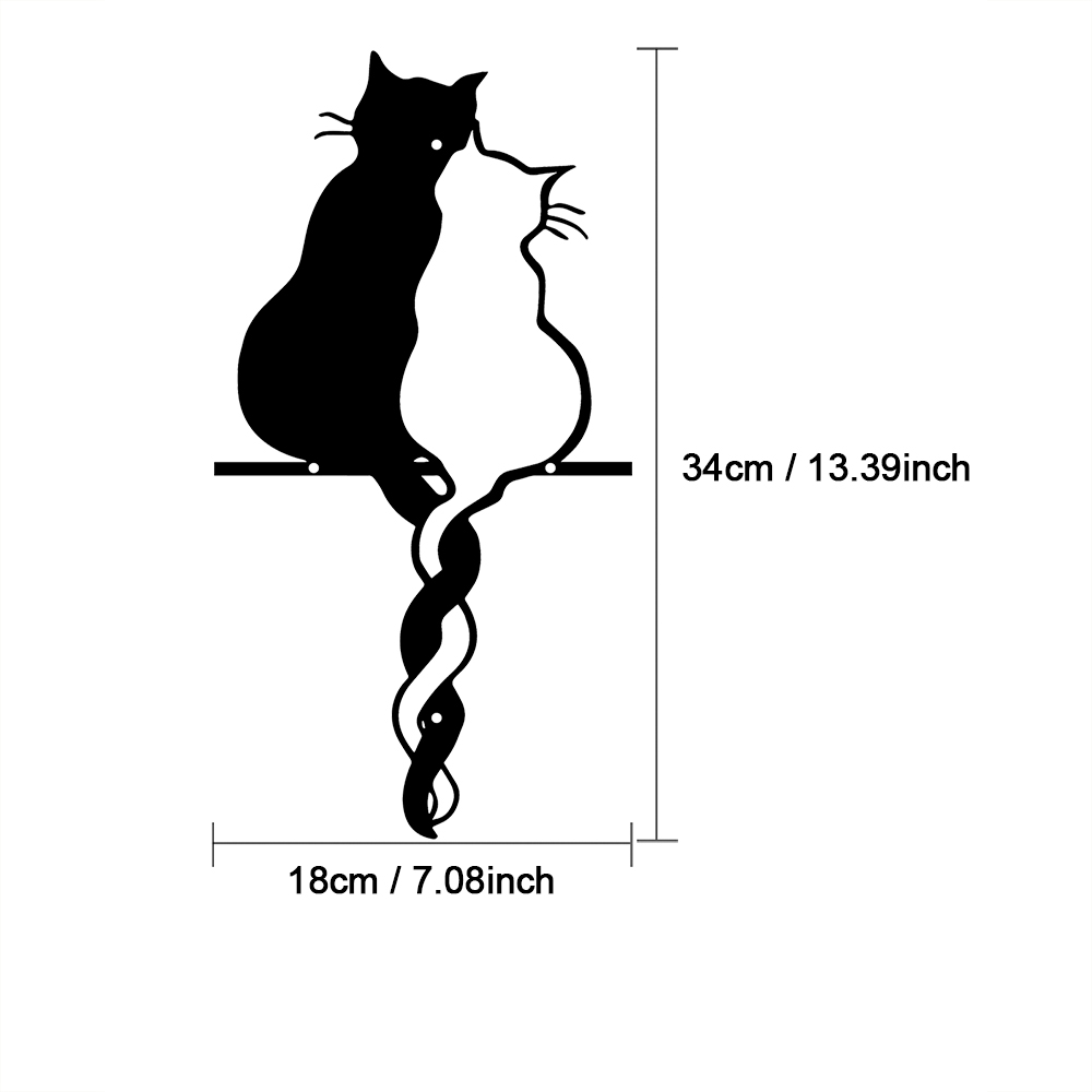 Metal Lovers Cat Wall Art Hang - مراجعة Home Decor Y2K وسعره