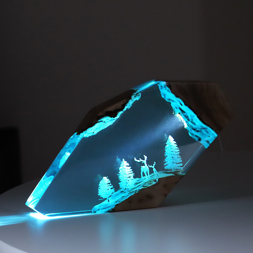 Forest Fairy Deer Desktop Art  - مراجعة Home Decor Resin وسعره