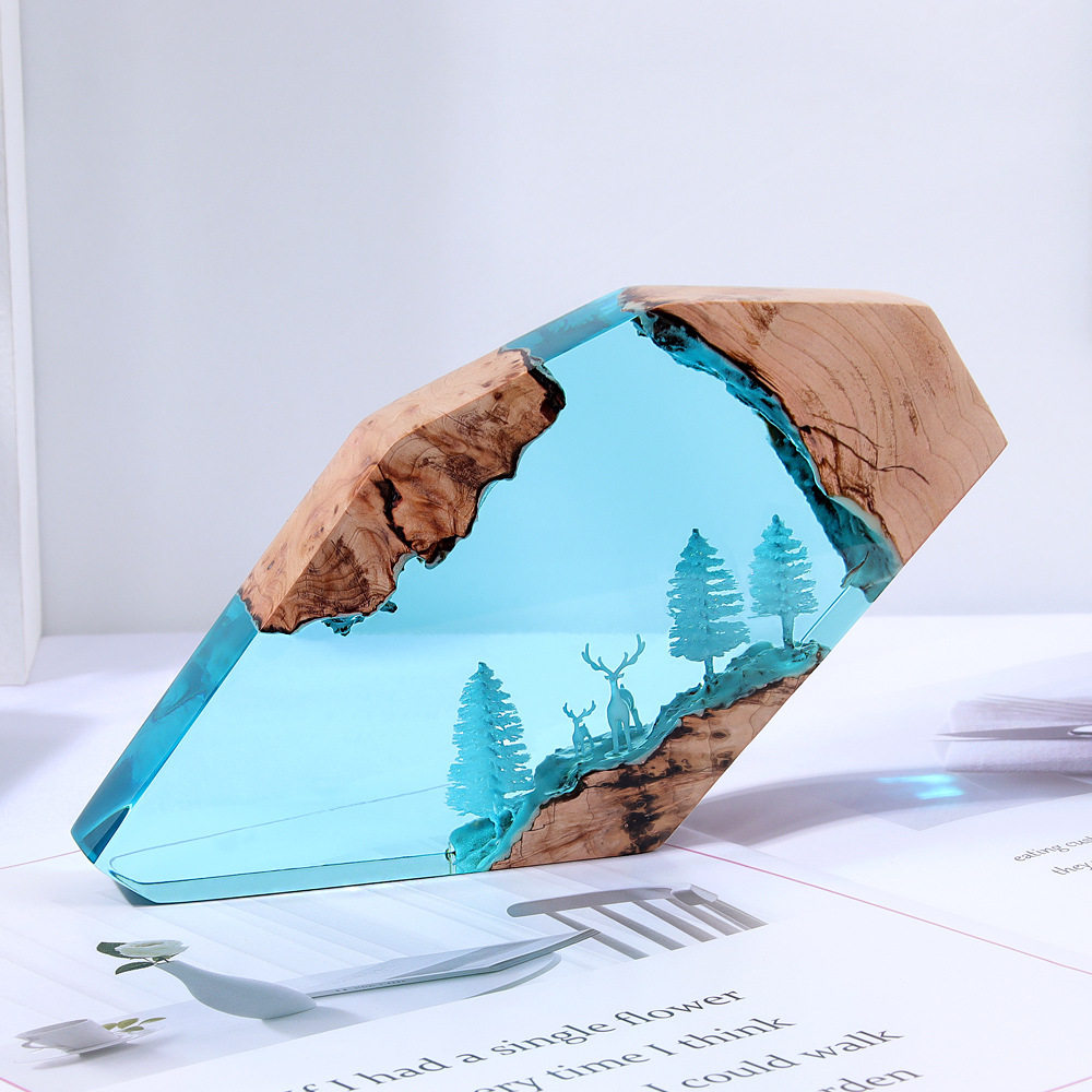 Forest Fairy Deer Desktop Art  - مراجعة Home Decor Resin وسعره