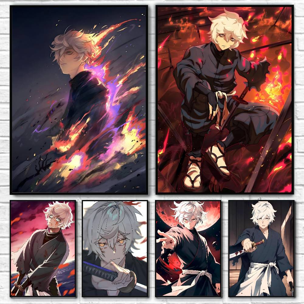Anime Characters Gabimaru Post - مراجعة Abstract Oil Painting وسعره