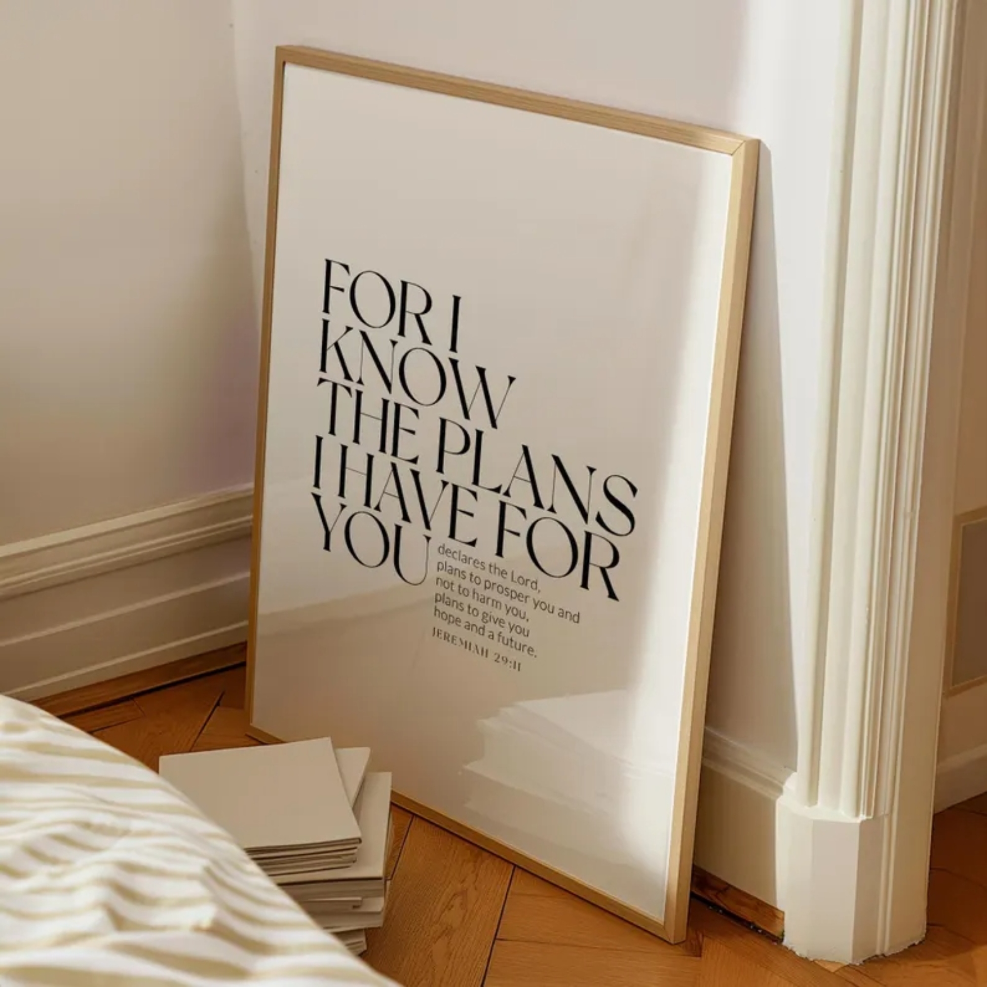 Bible Jeremiah 29:11Christian  - مراجعة Home Decor Foto وسعره