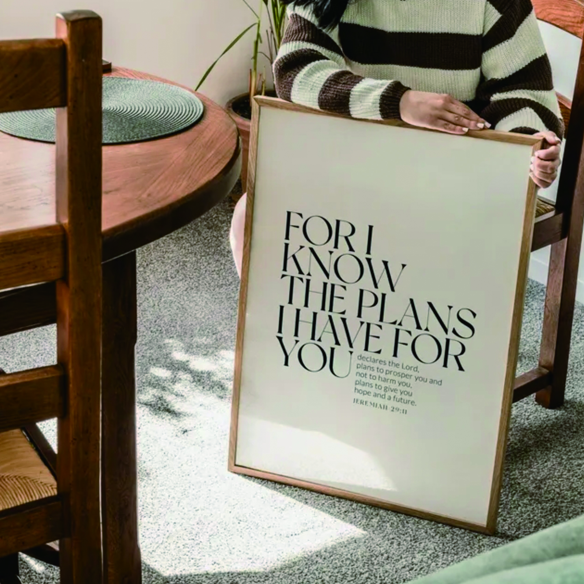 Bible Jeremiah 29:11Christian  - مراجعة Home Decor Foto وسعره