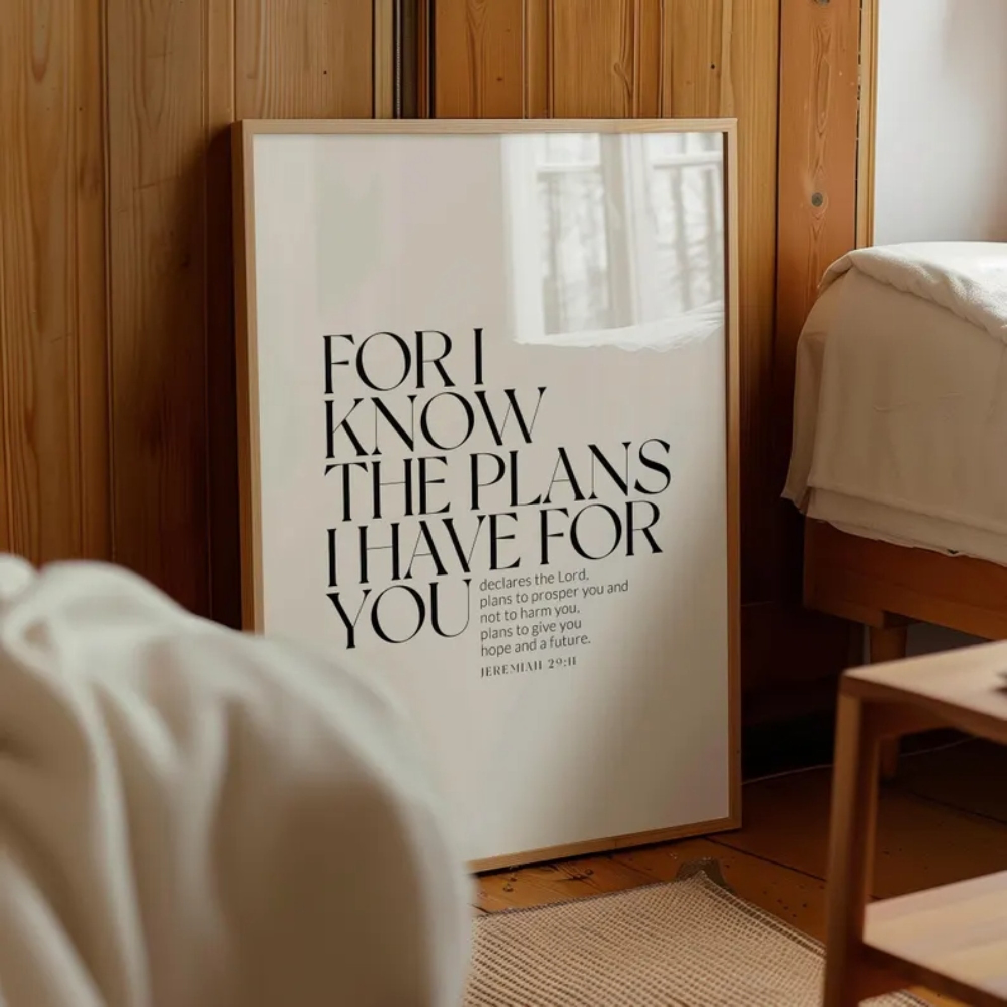 Bible Jeremiah 29:11Christian  - مراجعة Home Decor Foto وسعره