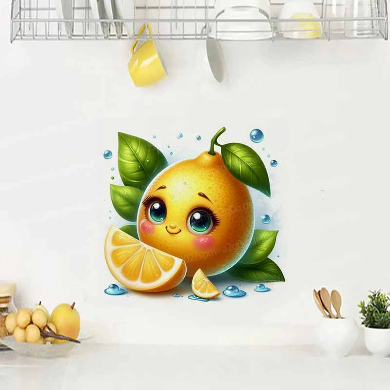 Cute Fruit Emoji Wall Stickers - مراجعة Home Decor Emoji وسعره