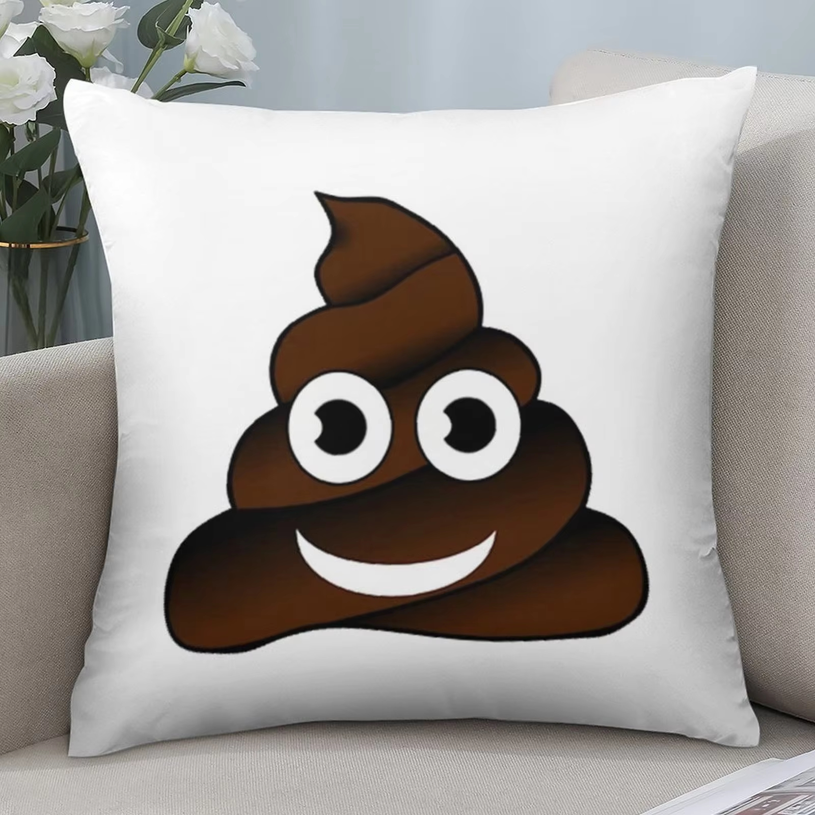Double Sided Funny Poop Pillow - مراجعة Home Decor Emoji وسعره