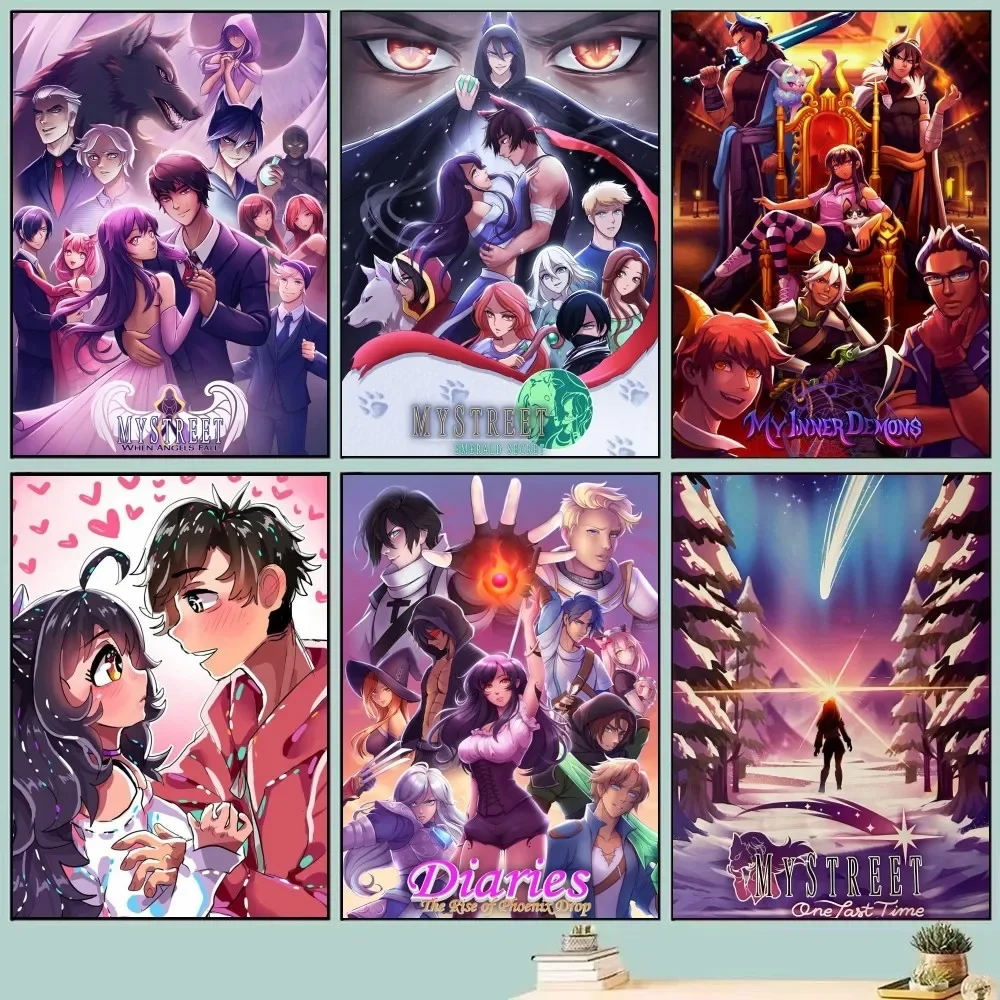 Game Aphmau Aesthetic Poster S - مراجعة Abstract Oil Painting وسعره
