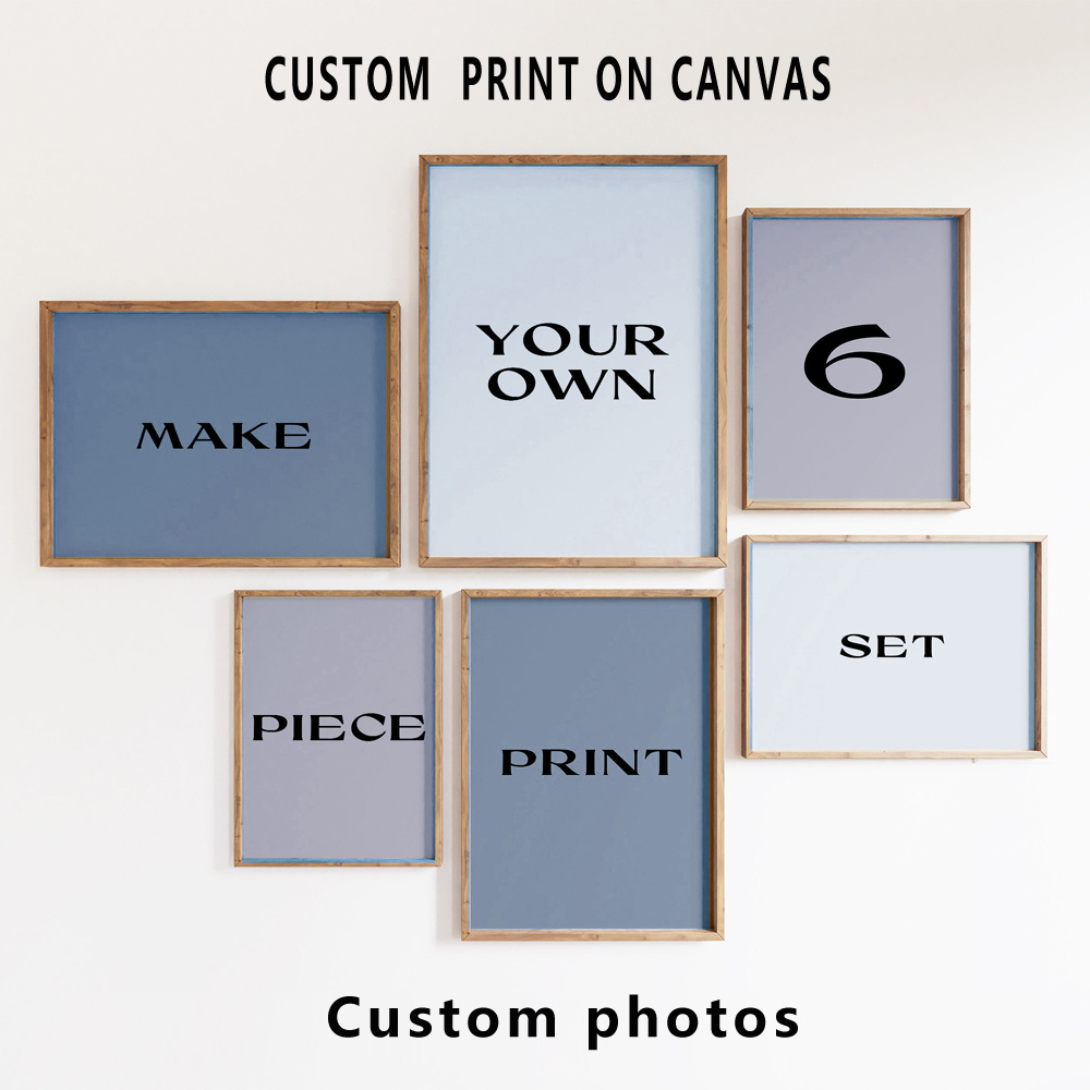 6pcs/set Custom Canvas Prints  - مراجعة Home Decor Foto وسعره