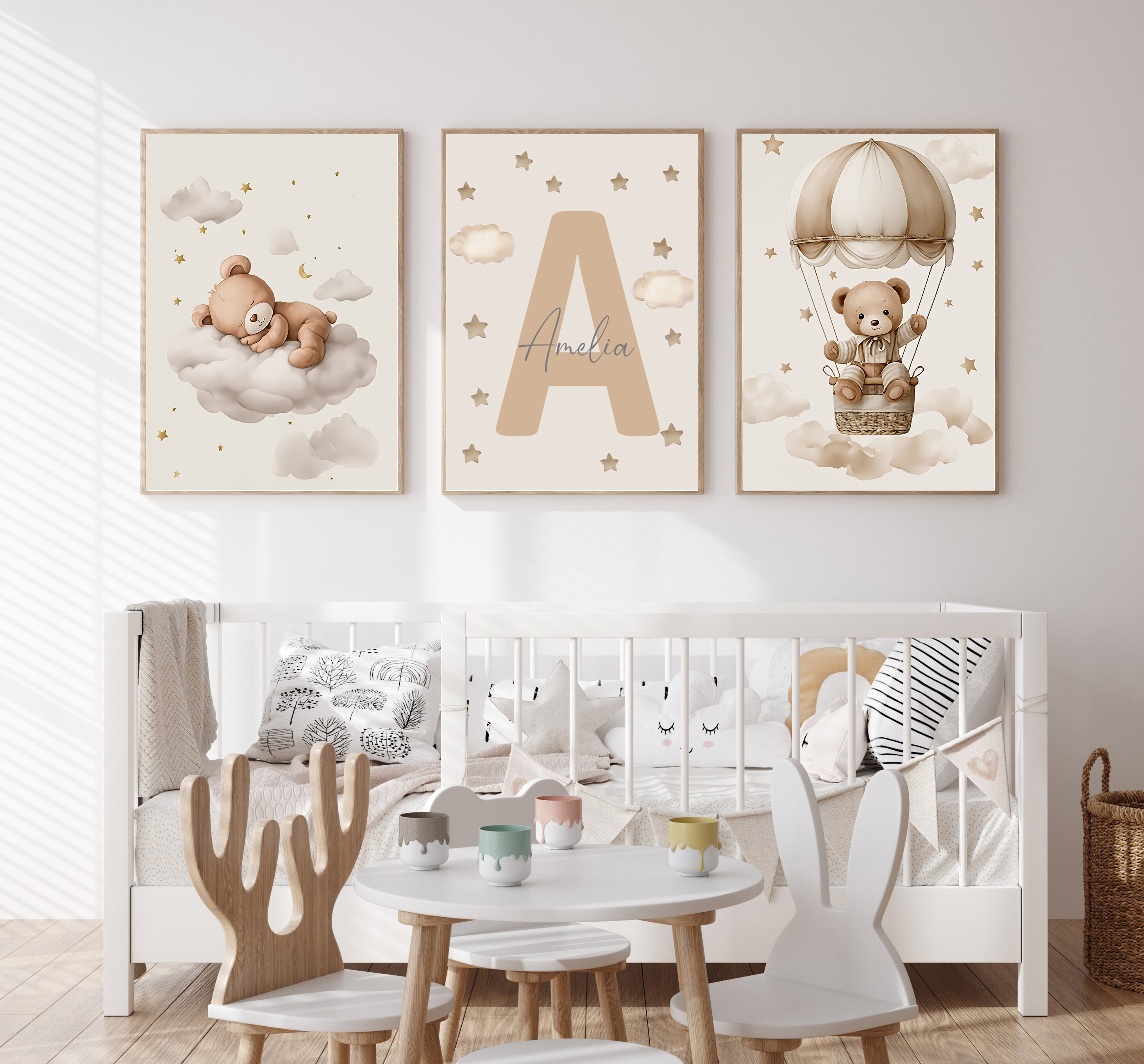 3pcs/set Bohemian Teddy Bear A - مراجعة Home Decor Foto وسعره