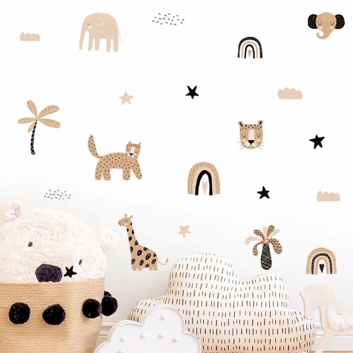 Boho Cartoon Rainbows Star Cut - مراجعة Home Decor Y2K وسعره