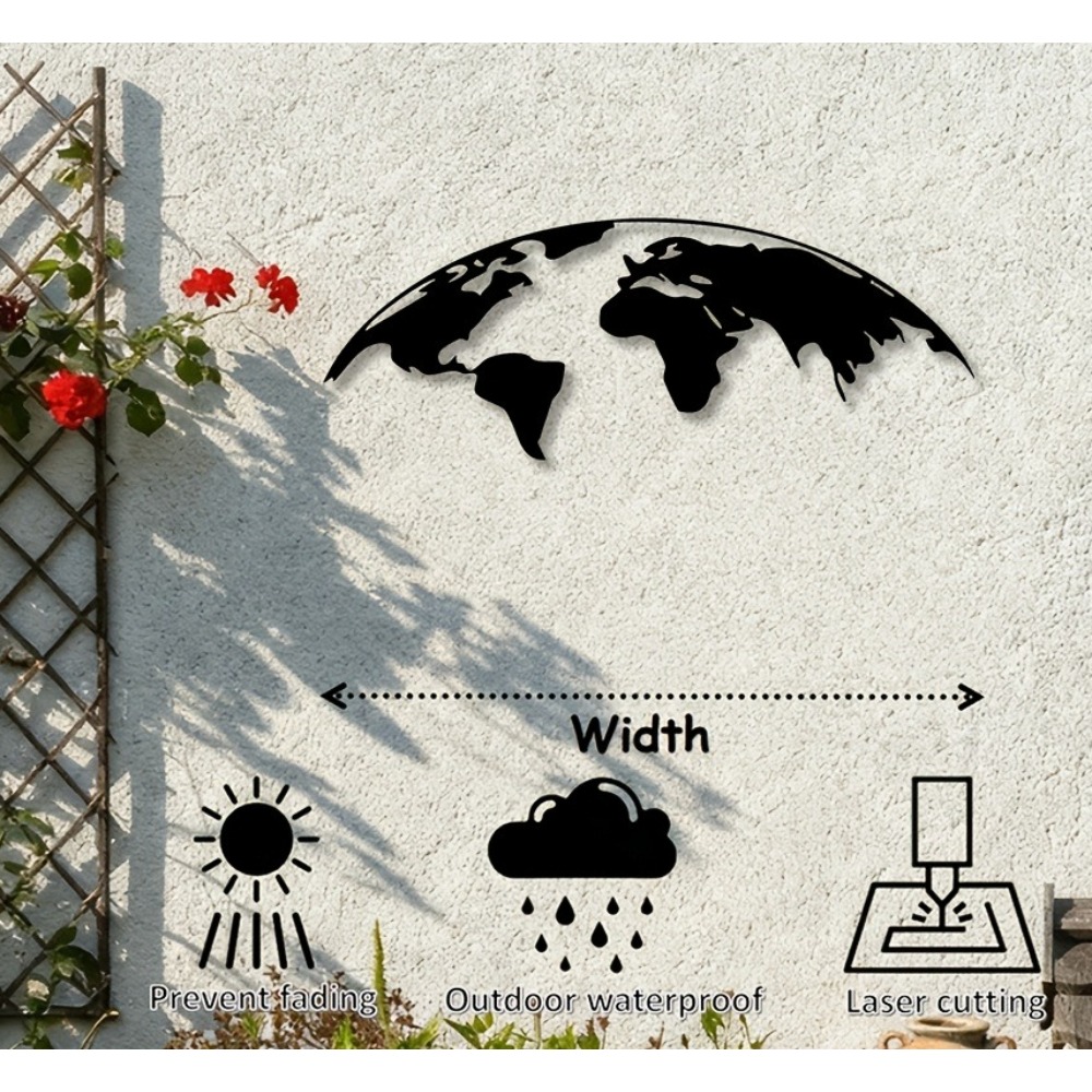 Brand 2D Metal Wall Art World  - مراجعة Home Decor Brand وسعره