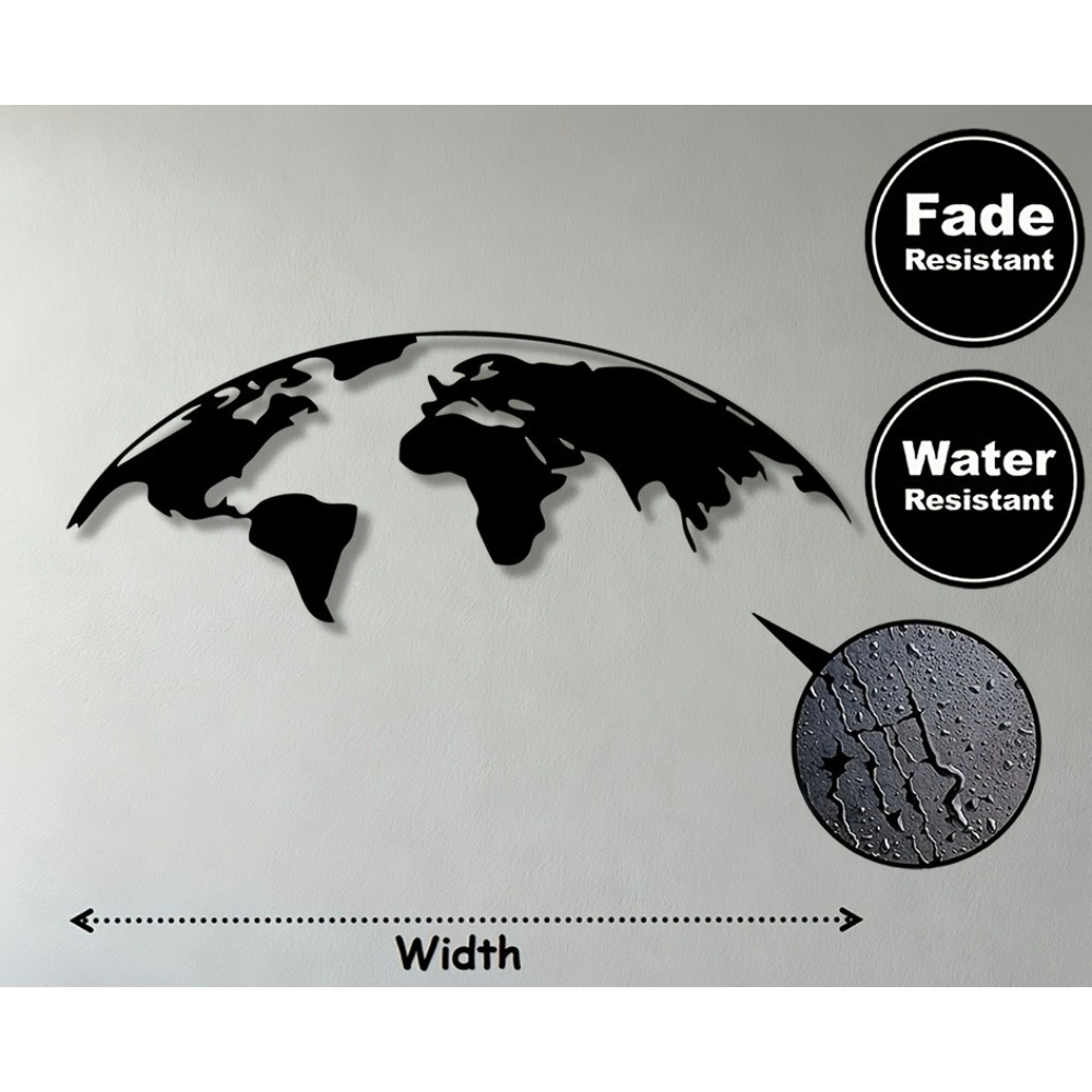 Brand 2D Metal Wall Art World  - مراجعة Home Decor Brand وسعره