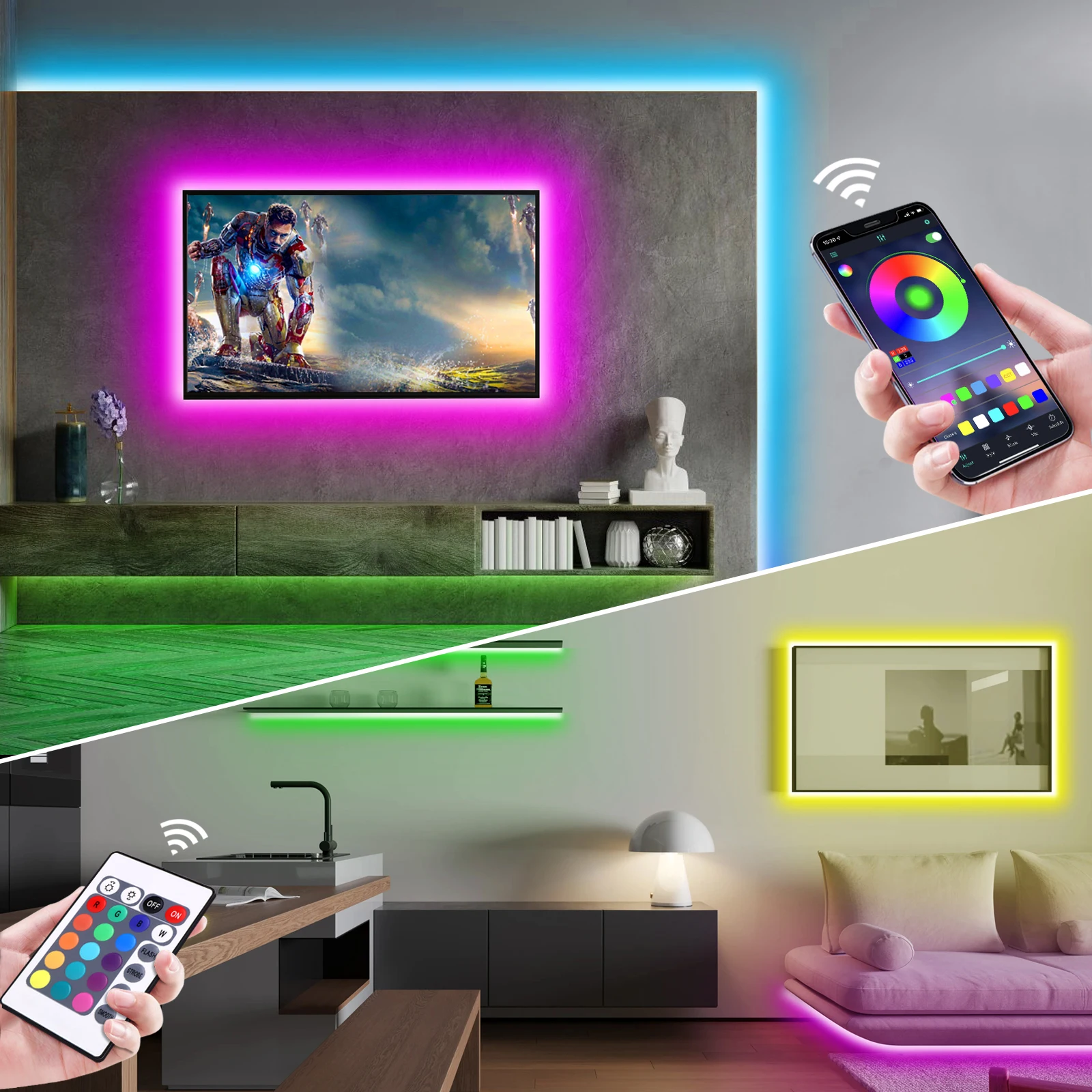 1-5m RGB LED Neon Strip Light  - مراجعة Home Decor Light وسعره